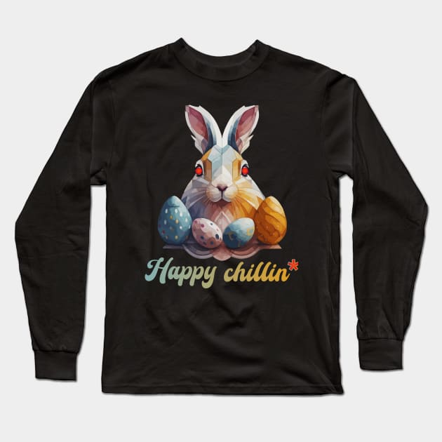 Chillin' Easter Nightmare Long Sleeve T-Shirt by ArtMichalS